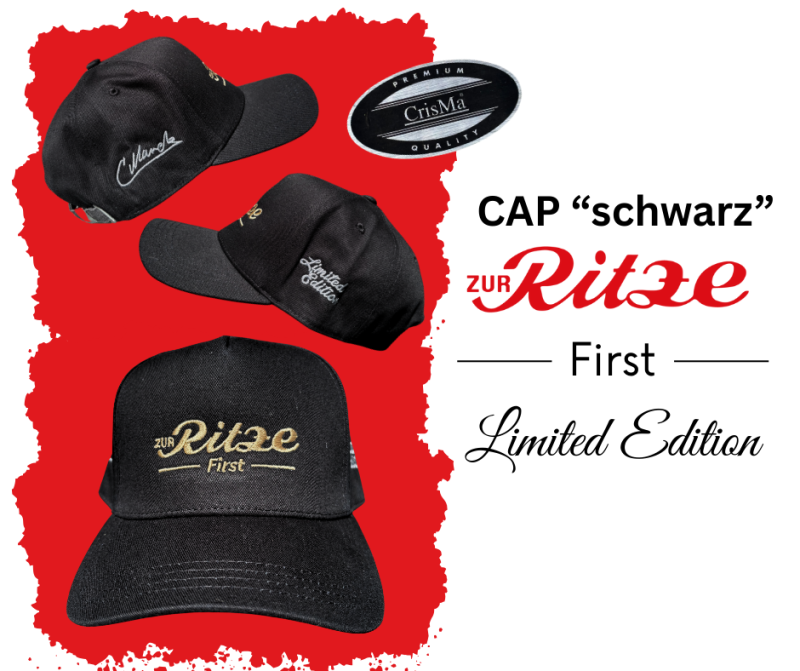 Cap Zur Ritze - First - Limited Edition - schwarz