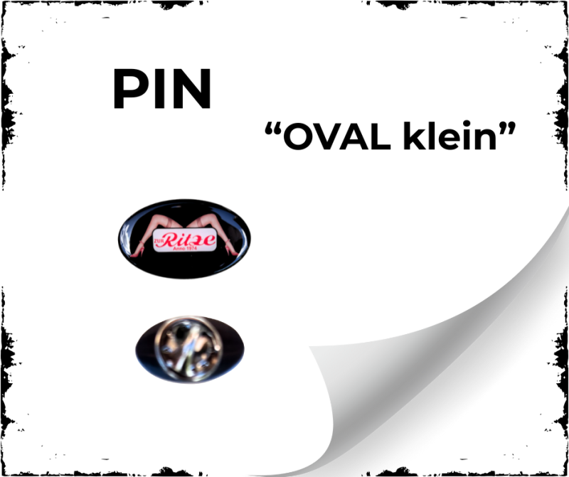 Pin Zur Ritze - Oval - klein