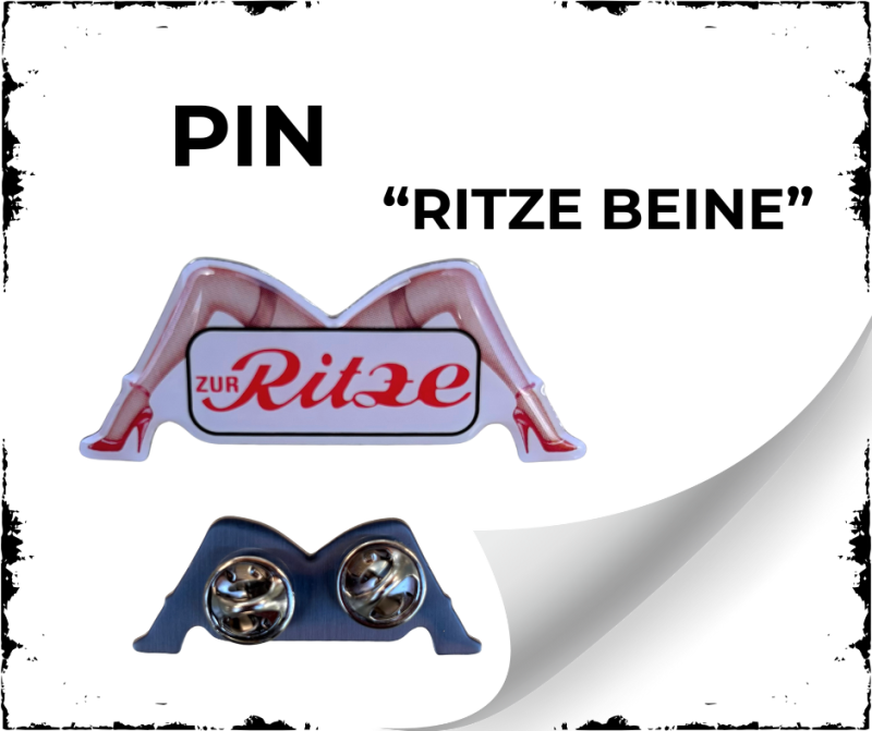 Pin mit den Ritze Beinen