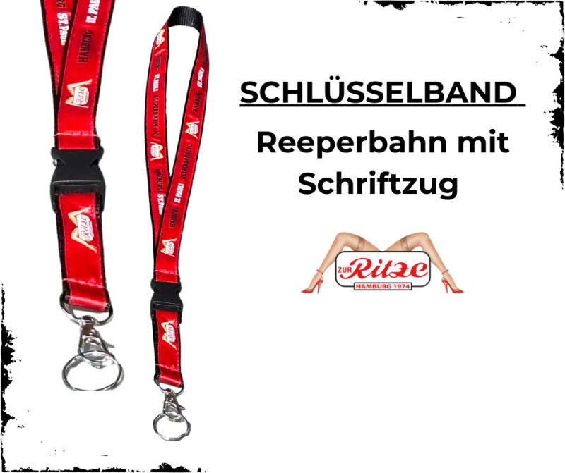 Schlüsselband Reeperbahn mit Ritze Beinen